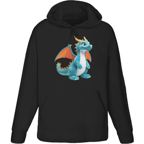 Stuffed dragon adult hoodie - dragon',