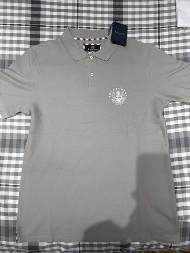 Aquascutum grey polo large - polo,