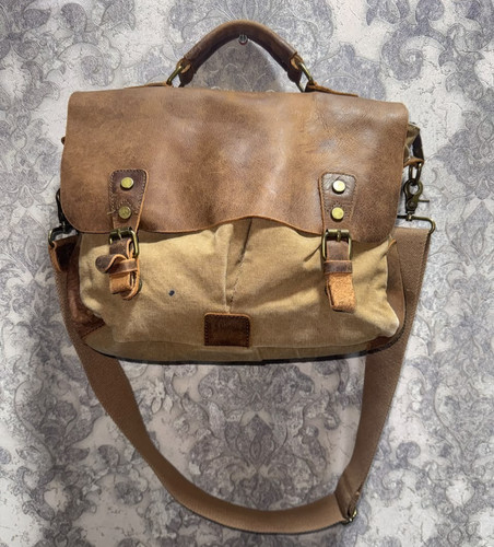 Vintage canvas leather - canvas,