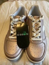 Diadora Borg Elite Leather Metallic Burlwood Trainers Size 6.5 BNWT RRP £85