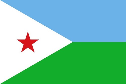 Vinyl stickers djibouti - stickers, flag