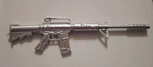 Novelty silver gun gel - gun,