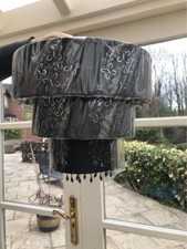 Laura Ashley 3 Tier Black Silk