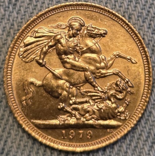 1979 gold sovereign coin - sovereign,