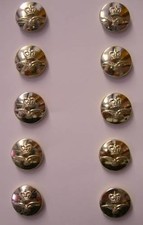 Silver Finish RAF Buttons