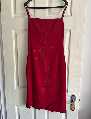 Karen millen red floral lined - red,