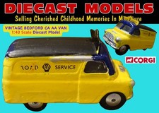 VINTAGE CORGI 408 AA SERVICE BEDFORD CA VAN OLD UK MADE 1:43 SCALE DIECAST MODEL
