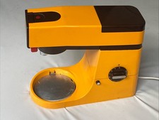 Vintage Kenwood Chef A901 Orange Mixer + 3 Attachments Working No Bowel