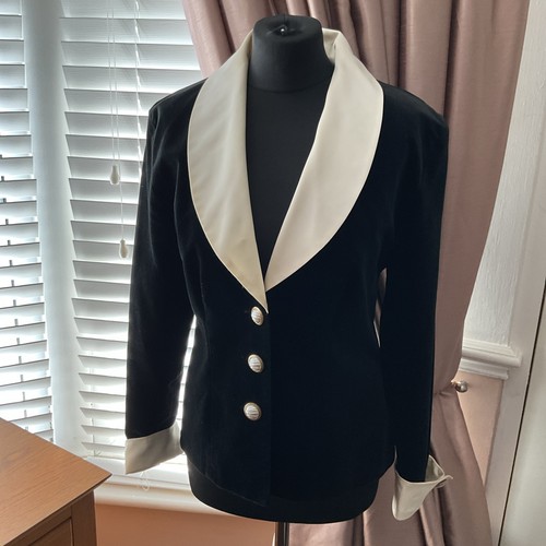 Vintage velvet fitted jacket - velvet,