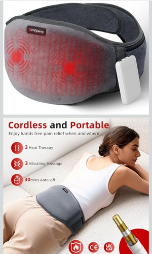Cordless heated back belt - heated,