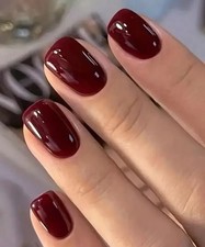 24x Short Square False Nails