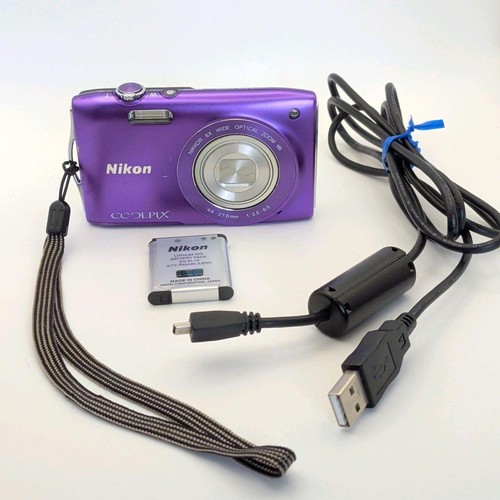 Nikon coolpix s3300 purple - nikon,