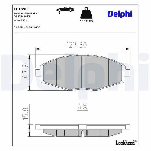 Brake pad set disc - pad, set,