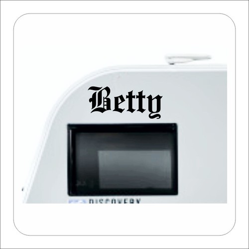 Caravan name sticker - caravan, |