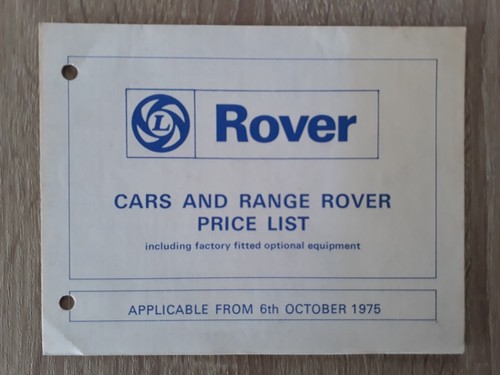 Rover range - range, price