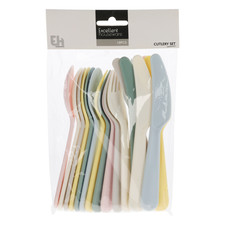 Plastic Cutlery Set Reusable