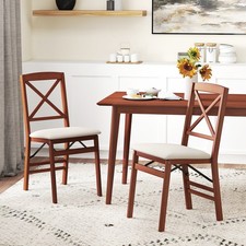 2 Pcs Wooden Dining Side