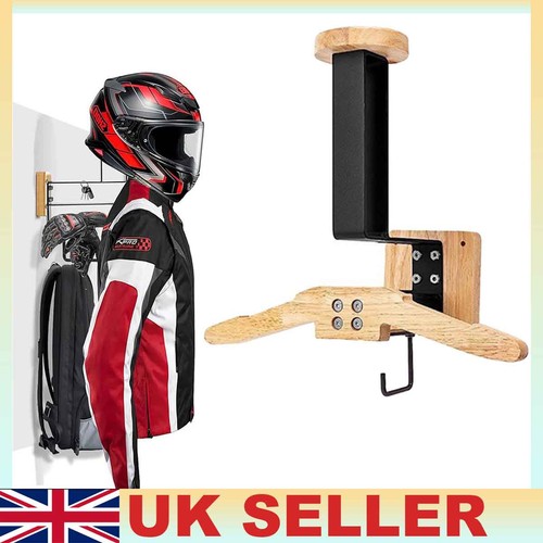 Wall mounted wooden helmet - wall,