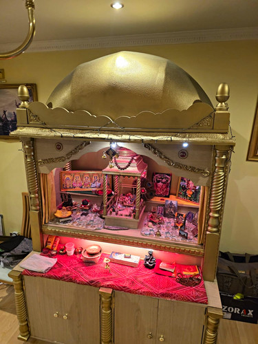Stunning large wooden mandir - large,