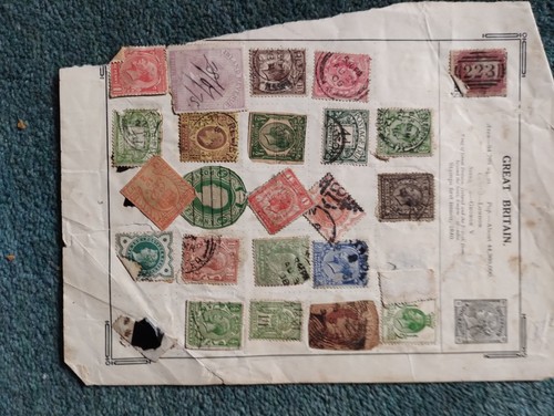 Sk307 old british stamp - 20,
