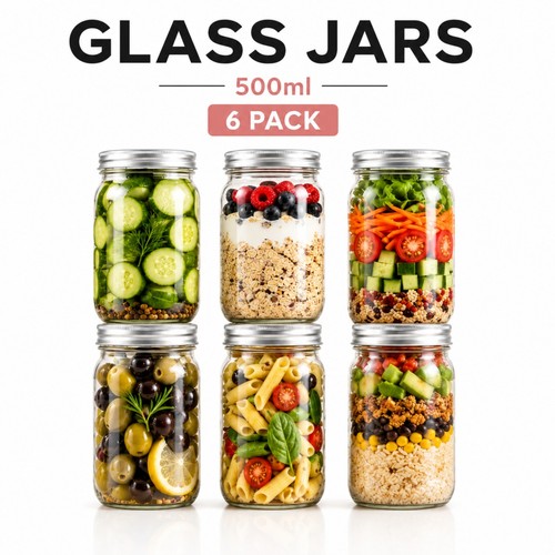 Pack glass mason - mason, &