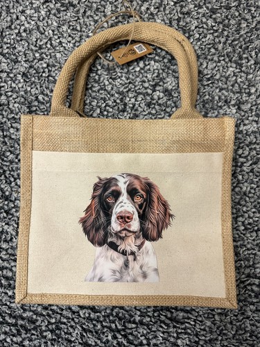 Springer spaniel printed jute - springer,