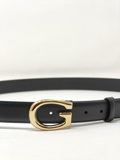 Gucci G Buckle Belt Leather 655566 Size 115 8197G