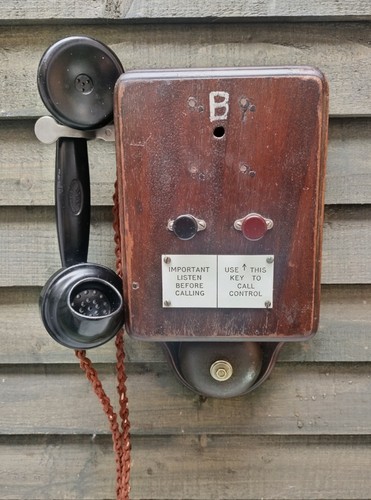 Railway signal box telephone - railway,