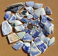 sea glass  pottery from japan