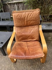Poang Chair Tan Leather -