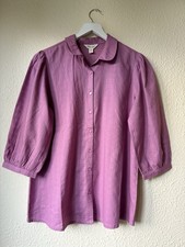 New Ex Seasalt Hope Cottage Blouse Mauve Sizes 10-24