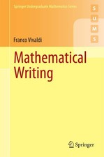 Mathematical Writing (Springer