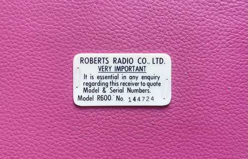 Original vintage roberts r600 - original,