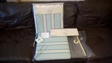 Seat Pads Blooma Isla Pack of Two Duck Egg Striped Square