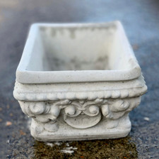 Concrete garden planter Stone flower pot Outdoor and indoor decor Cement planter