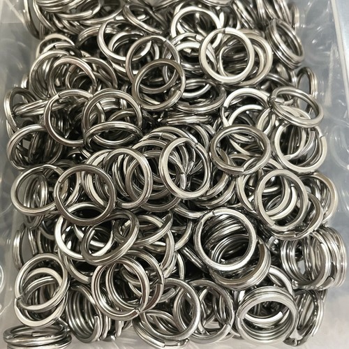 Stainless steel keyrings - steel, bulk