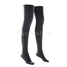 Latex PVC Shiny Long Socks Thigh-High Stockings Wet Look Hold Up Over Knee Women