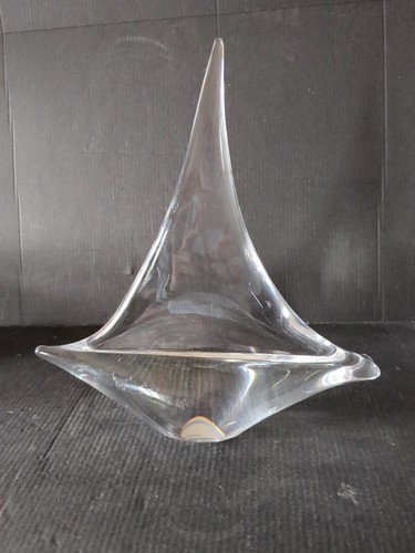 Medium size heavy clear - clear, glass
