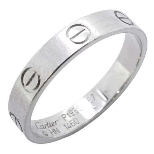 Cartier mini love ring pt950 - cartier,