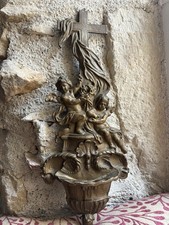 Antique brass holy - brass, font