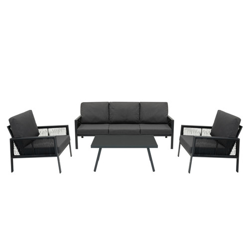 Jardí aluminium piece sofa - aluminium, 4