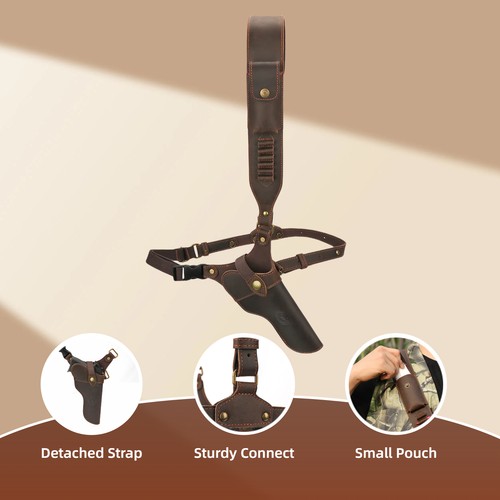 Tourbon leather handgun - leather,