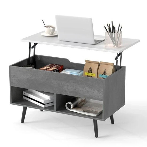 Lift top coffee table with - top,