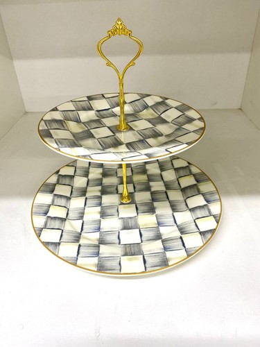 Cake stand grey check - cake, 2