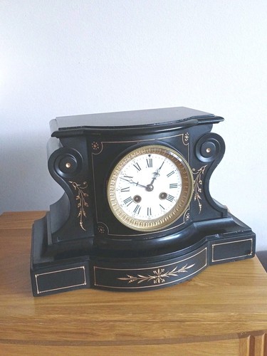 Black slate ornate - black,