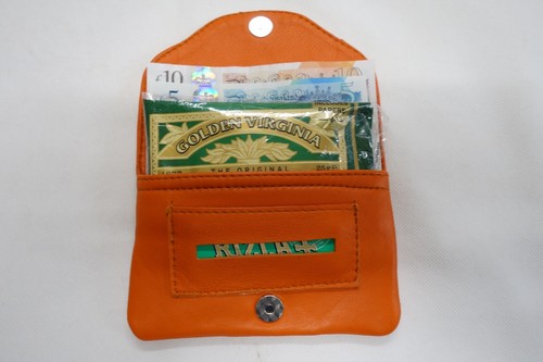 Soft leather tobacco pouch - tobacco,