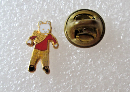Small rupert bear pin badge - small,