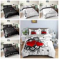 Music Symbols Print Quilt