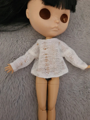 Blythe doll white jumper - , top