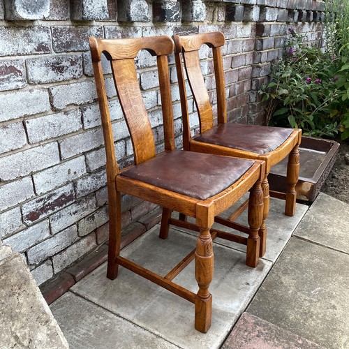Pair 1930s dining - dining, chairs